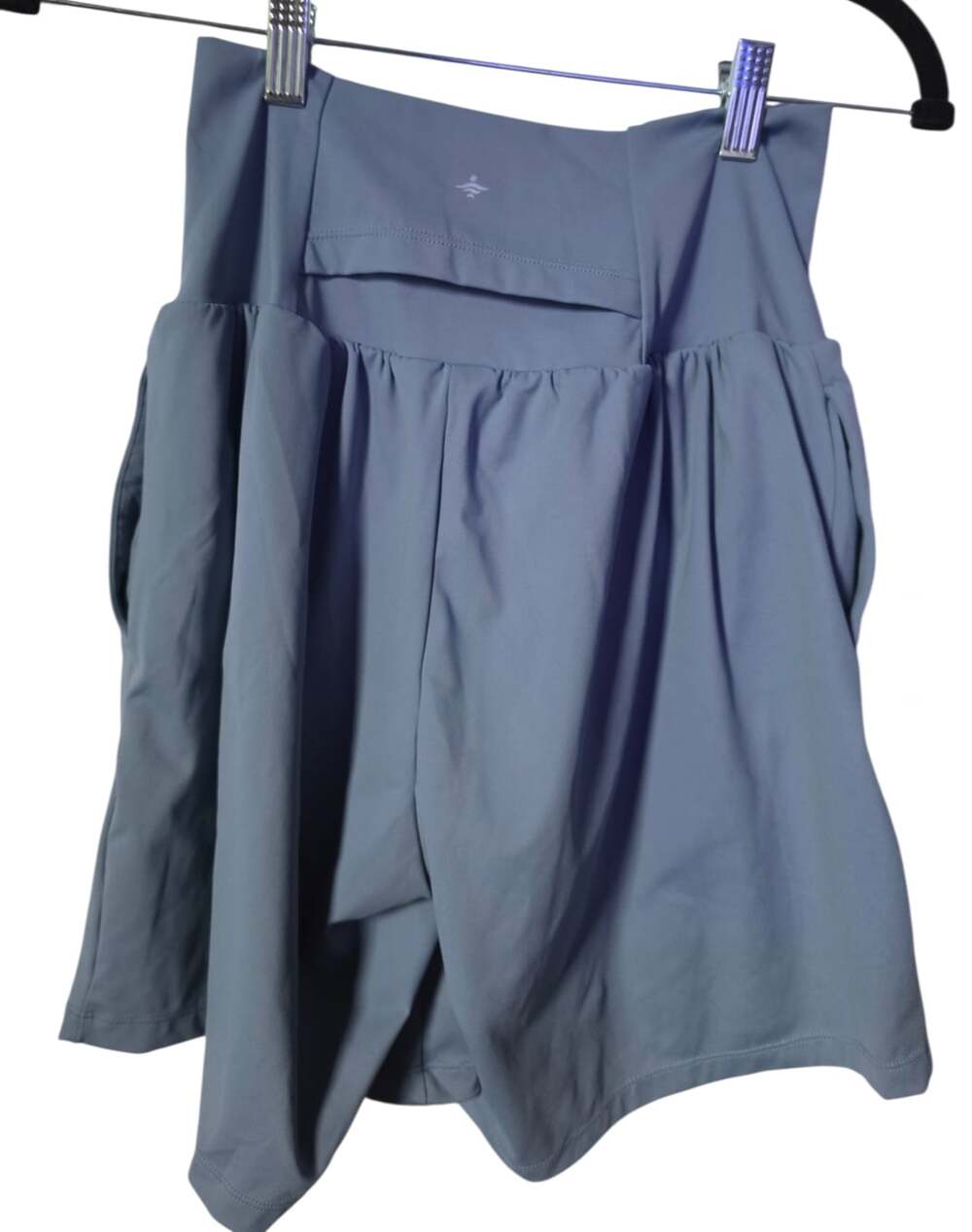 NWT Halara SoftlyZero Womens Light Blue High-Waisted 2-in-1 InstaCool Yoga Short